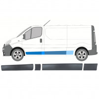 Prydnads skyddslister set för Renault Trafic Opel Vivaro Primastar 2001-2014 / LWB / Vänster /  8572