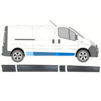 Prydnads skyddslister set för Renault Trafic Opel Vivaro Primastar 2001-2014 / LWB / Höger /  8571