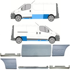 Reparationspanel set för Opel Vivaro 2001-2014 / Vänster+Höger / 13309