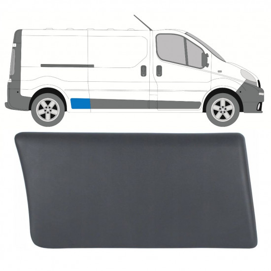 Prydnadslist stänkskärm list för Renault Trafic 2001-2014 / Höger 8205