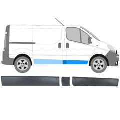 Prydnads skyddslister set för Opel Vivaro 2001-2014 / Höger / 13901