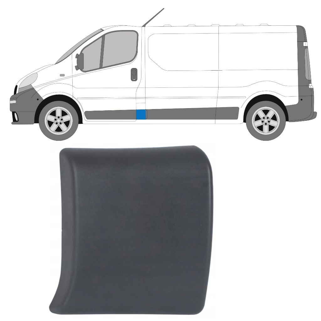 Prydnads Skyddslist För Stolpe För Renault Trafic 2001-2014 / Vänster 8202