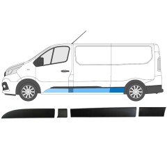 Prydnads skyddslister set för Opel Vivaro 2014-2019 / Vänster / 14430