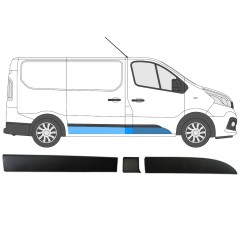 Prydnads skyddslister set för Opel Vivaro 2014-2019 / Höger / 14432