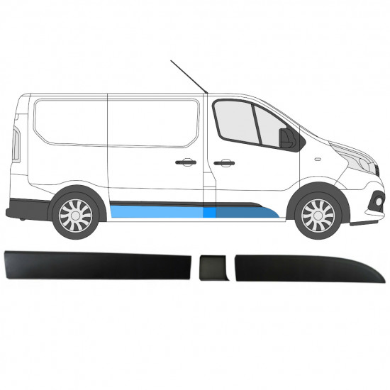 RENAULT TRAFIC OPEL VIVARO TALENTO 2014- KORT HJULBAS LAMMAR UPPSÄTTNING / HÖGER