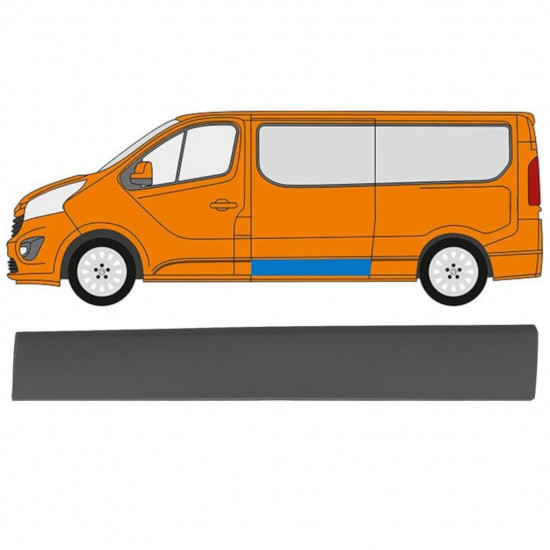 RENAULT TRAFIC 2014- SIDOLIST / VÄNSTER