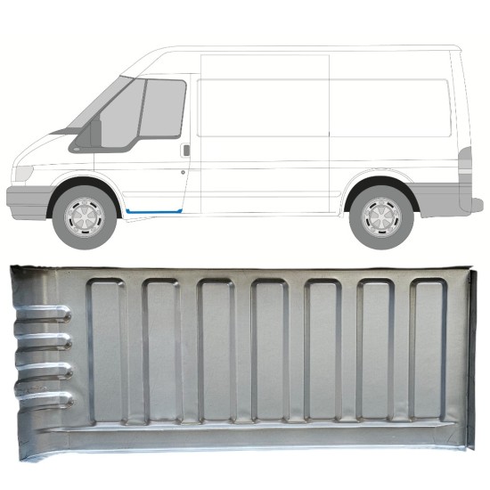 Reparationsplåt insteg vänster/höger för Ford Transit 2000-2013 / Vänster 15055