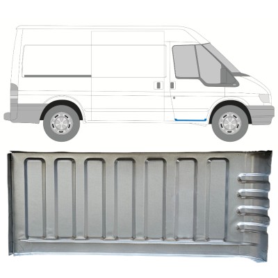 Reparationsplåt insteg vänster/höger för Ford Transit 2000-2013 / Höger 15054