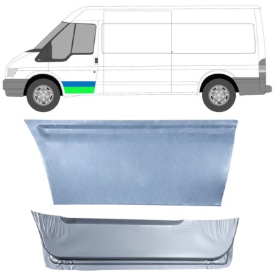 Inre fram dörrreparationspanel för Ford Transit 2000-2013 / Vänster / Set 14544