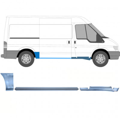 Reparationspanel set för Ford Transit 2000-2013  / MWB / Höger /  12434