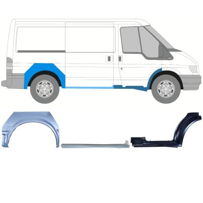 Reparationspanel set för Ford Transit 2000-2013 / Höger / 15022