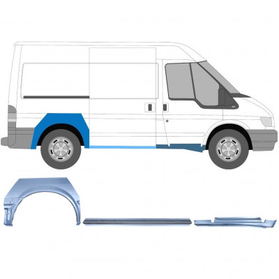 Reparationspanel set för Ford Transit 2000-2013  / SWB / Höger /  12432