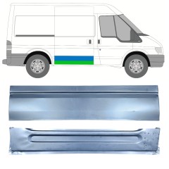 Inre + yttre skjutdörr reparationspanel för Ford Transit 2000-2013 / Höger / Set 12664
