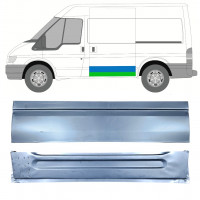 Inre + yttre skjutdörr reparationspanel för Ford Transit 2000-2013  / SWB / Vänster / Set 12666