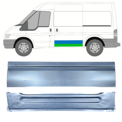 FORD TRANSIT 2000-2013 KORT HJULBAS SKJUTDÖRR INVÄNDIGT EXTERIOR REPARATIONSPANEL / UPPSÄTTNING / VÄNSTER