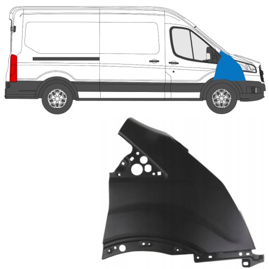 Fram skärm för Ford Transit 2014- 2014-2019 / Höger 17092