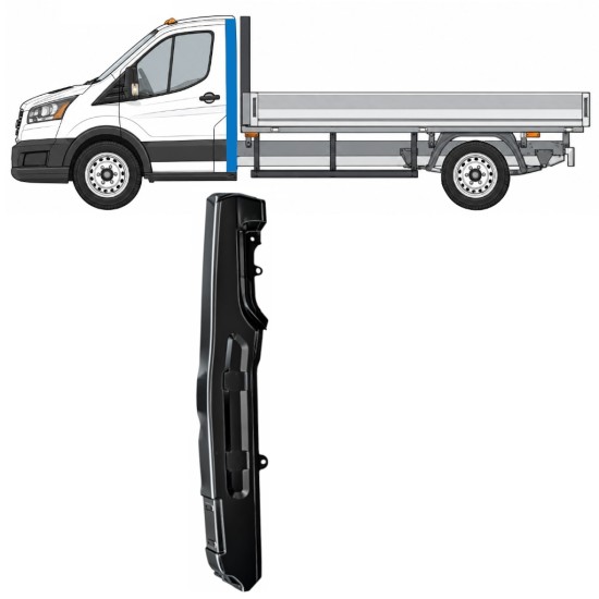 Reparationspanel för stolpe för Ford Transit 2014- 2014-2026 / Vänster 17279