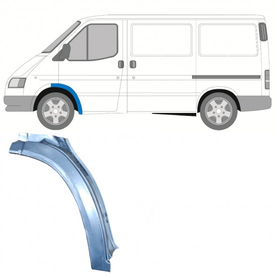 Reparationspanel till framskärm för Ford Transit 1985-1991 / Vänster 11578