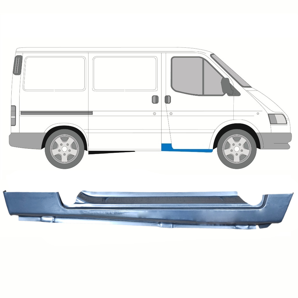 Reparationspanel För Dörrtröskel För Ford Transit 1991-2000 / Höger 8438