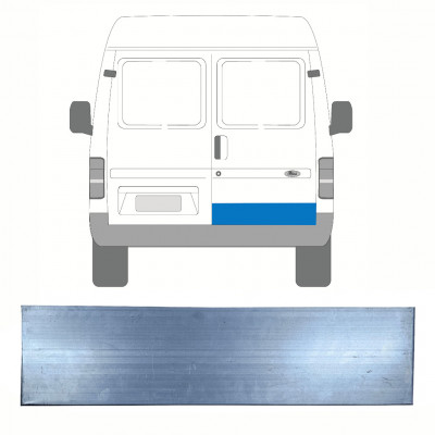 Låg bakdörr reparationspanel för Ford Transit 1985-2000 / Höger 8448