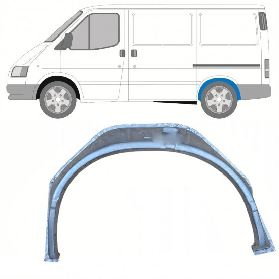 Hjulhus reparationsplåt för Ford Transit 1991-2000 / Vänster 9075