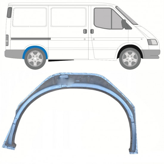 Hjulhus reparationsplåt för Ford Transit 1991-2000 / Höger 9074