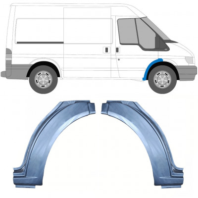 Reparationspanel till framskärm för Ford Transit 2000-2013 / Vänster+Höger / Set 10388