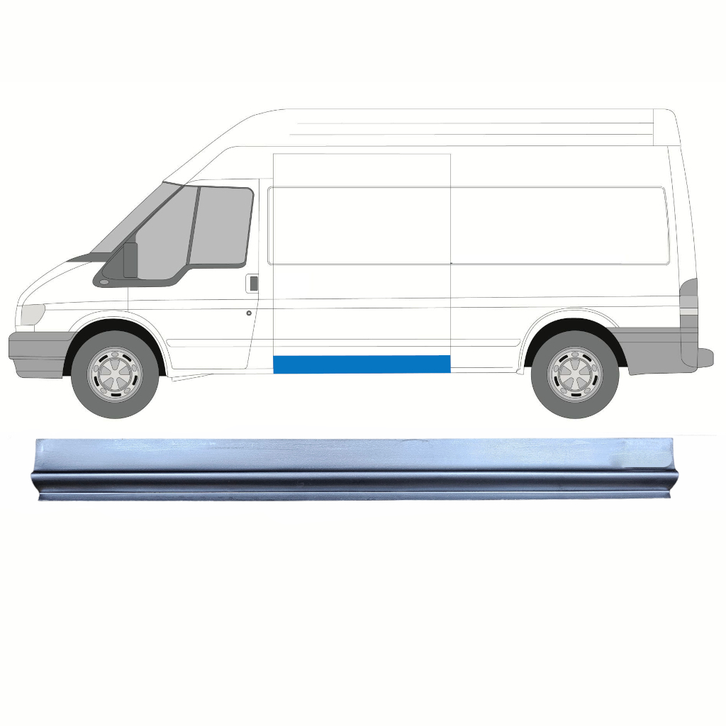 Reparationspanel På Sidan För Ford Transit 2000-2013 / Mwb / Vänster 9136