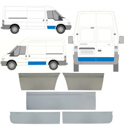 Dörreparationspanel för Ford Transit 2000-2013 / Set 11389