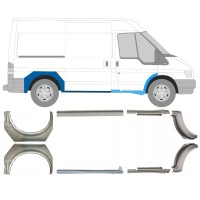 Tröskelplåt + sidovägg hjulhuskant för Ford Transit 2000-2013 / Set 9694