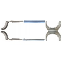 Tröskelplåt + sidovägg hjulhuskant för Ford Transit 2000-2013 / Set 12674