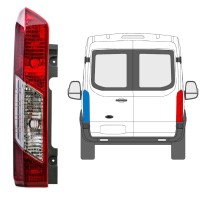 Baklykta för Ford Transit 2014- / Vänster 16093