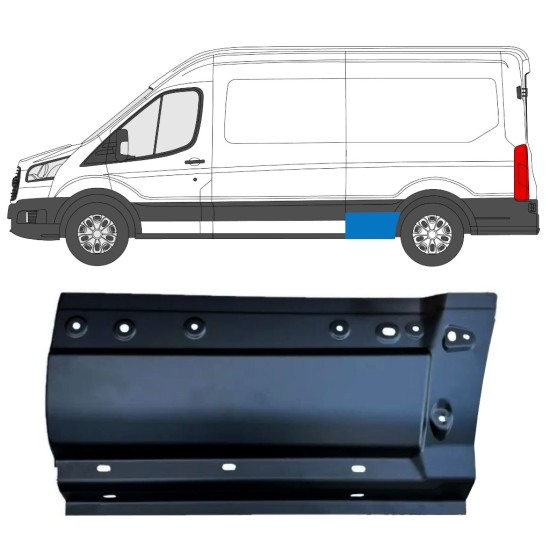 Fram del av bak skärm för Ford Transit 2014- / Vänster 15347