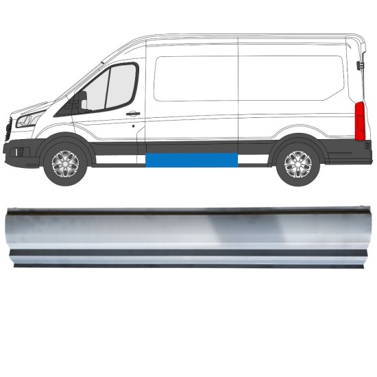 Reparation av sidopanel för Ford Transit 2014- / Vänster 14921