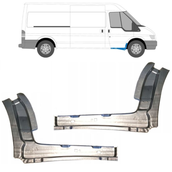 Inre tröskel reparationspanel för Ford Transit 2000-2013 / Vänster+Höger / Set 11909