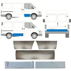 Dörreparationspanel för Ford Transit 1986-2000 / Vänster+Höger / Set 11395