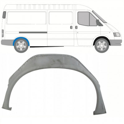 Hjulhus reparationsplåt för Ford Transit 1991-2000 / LWB / Höger 8442