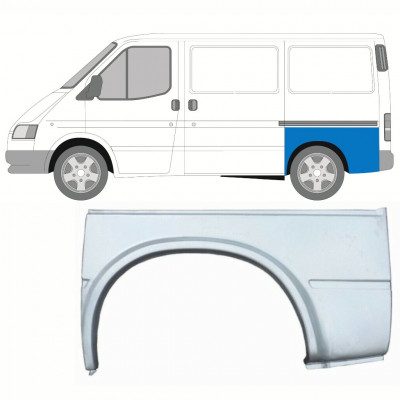 Sidovägg hjulhuskant för Ford Transit 1991-2000 / Vänster 8818