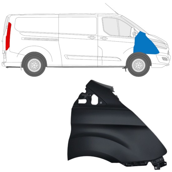 Fram skärm för Ford Transit Custom 2013-2017 / Höger 17095
