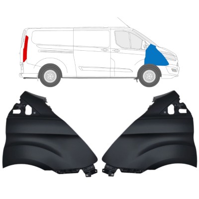 Fram skärm för Ford Transit Custom 2013-2017 / Vänster+Höger / Set 17097