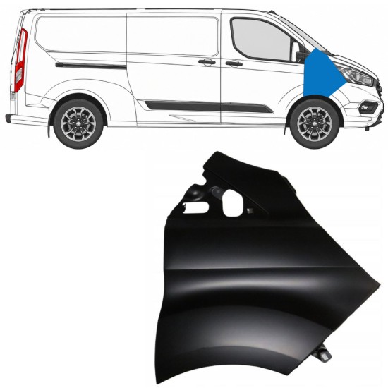 Fram skärm för Ford Transit Custom 2017-2021 / Höger 17098