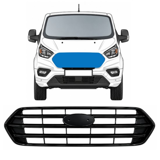 Grill för Ford Transit Custom 2017-2023 17258