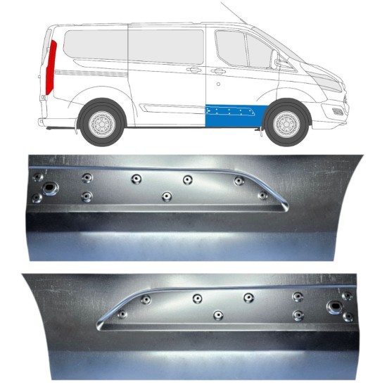 Fram dörrreparationspanel för Ford Transit Custom 2013- / Vänster+Höger / Set 15967