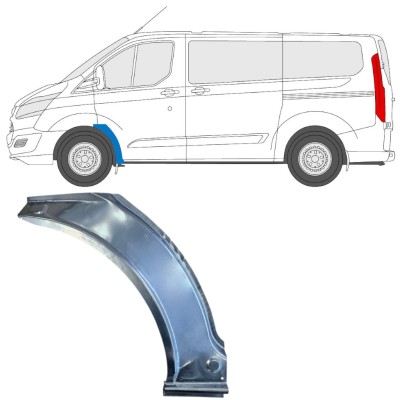 Framre hjulhus reparationspanel för Ford Transit Custom 2013-2023 / Vänster 15969