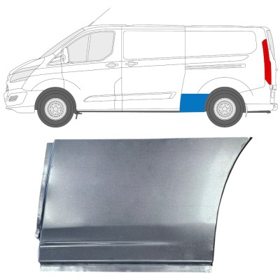 Sidovägg hjulhuskant för Ford Transit Custom 2013- / Vänster 15971