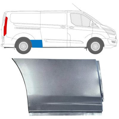 Sidovägg hjulhuskant för Ford Transit Custom 2013- / Höger 15970