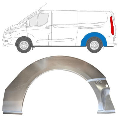 Tröskelplåt reparationspanel för Ford Transit Custom 2013- / Vänster 14648