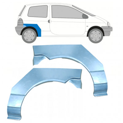 Sidovägg hjulhuskant för Renault Twingo 1993-1998 / Vänster+Höger / Set 9933