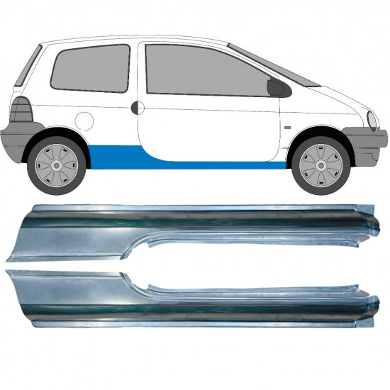 Tröskelplåt reparationspanel för Renault Twingo 1993-2007 / Vänster+Höger / Set 9523