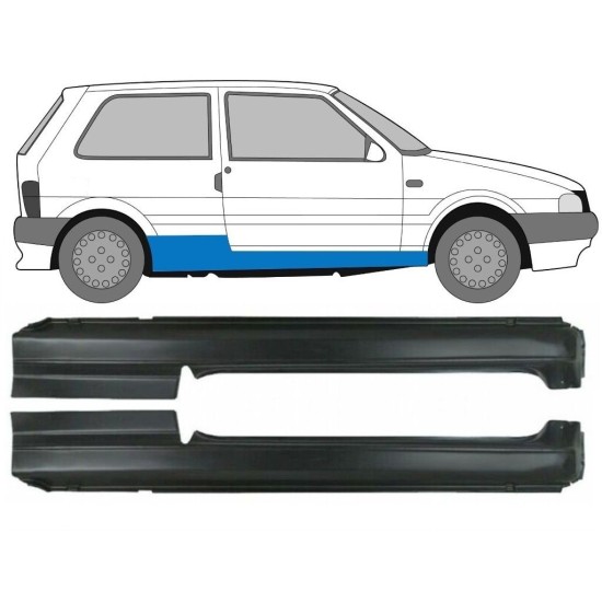Tröskelplåt för Fiat Uno 1983-2002 / Vänster+Höger / Set 16718